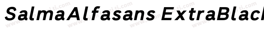 SalmaAlfasans ExtraBlack字体转换